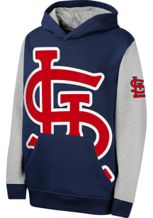 St Louis Cardinals Youth Navy Blue Fly Ball Long Sleeve Hoodie
