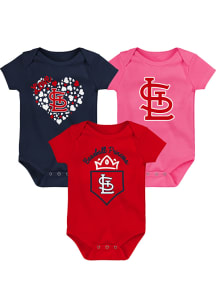 St Louis Cardinals Baby Red Home Run Baby Set One Piece