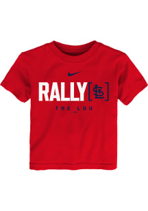 Nike St Louis Cardinals Toddler Red Rally Home Short Sleeve T-Shirt
