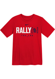 Nike St Louis Cardinals Boys Red Rally Home Short Sleeve T-Shirt