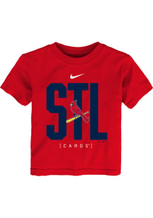Nike St Louis Cardinals Toddler Red Team Score Board Short Sleeve T-Shirt