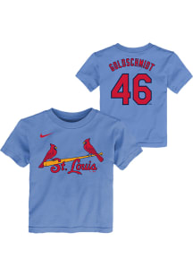 Paul Goldschmidt St Louis Cardinals Toddler Light Blue Alt NN Short Sleeve Player T Shirt