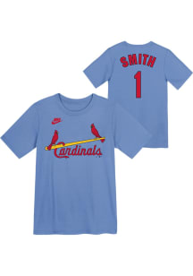 Ozzie Smith  St Louis Cardinals Boys Light Blue Cooperstown NN Short Sleeve T-Shirt