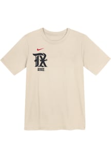 Nike Texas Rangers Boys Tan Wordmark City Connect Short Sleeve T-Shirt