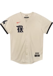 Nike Texas Rangers Boys Tan City Connect Limited Blank Baseball Jersey