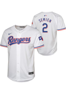 Marcus Semien  Nike Texas Rangers Youth White Home Limited Jersey