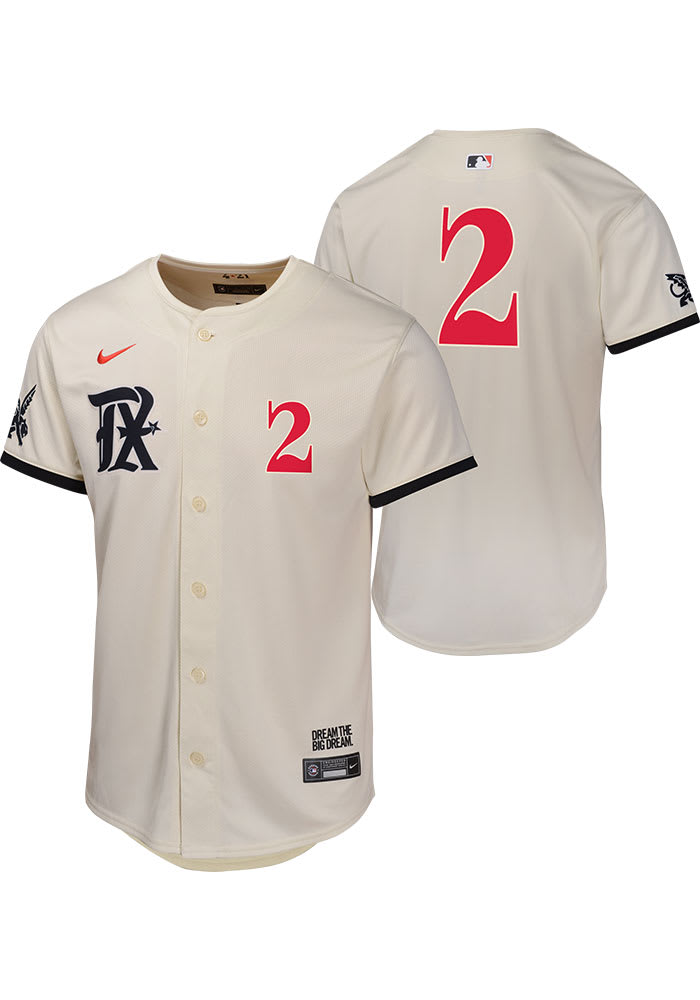 Texas Rangers Marcus Semien Youth TAN City Connect Limited