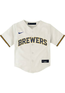 Nike Milwaukee Brewers Toddler White Home Replica Blank Jersey