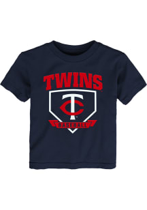 Minnesota Twins Toddler Navy Blue Home Runner Short Sleeve T-Shirt