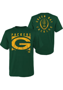 Green Bay Packers Youth Green Liquid Camo Short Sleeve T-Shirt