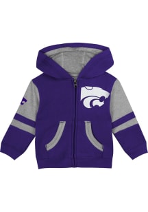 Toddler Purple K-State Wildcats Stadium Long Sleeve Full Zip Sweatshirt