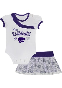 K-State Wildcats Infant Girls Purple Love My Team Set Top and Bottom