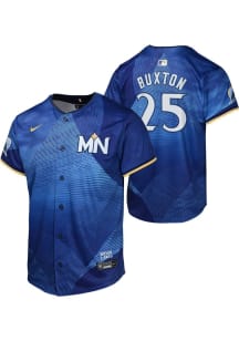 Byron Buxton  Nike Minnesota Twins Youth Blue City Connect Limited Jersey