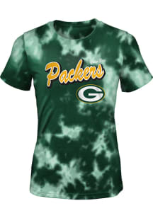 Green Bay Packers Girls Green Dream Team Short Sleeve Fashion T-Shirt