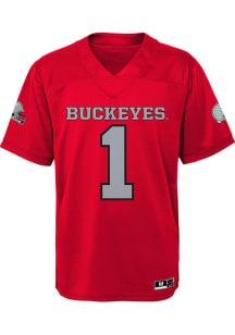 Boys Red Ohio State Buckeyes Replica Football Jersey Jersey