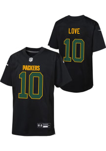 Jordan Love Green Bay Packers Youth Black Nike Game Football Jersey