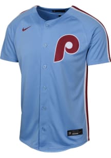 Nike Phillies Boys Light Blue Alt Limited Blank Baseball Jersey