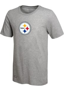 Pittsburgh Steelers Grey STADIUM LOGO Short Sleeve T Shirt