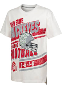 Ohio State Buckeyes Youth Oatmeal Lets Get Loud Fball Short Sleeve T-Shirt