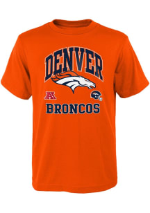 Denver Broncos Youth Orange Offical Business Short Sleeve T-Shirt