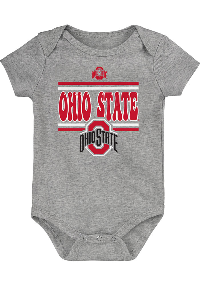 Ohio State Buckeyes Baby Red Sunday Commics 3PK SS One Piece