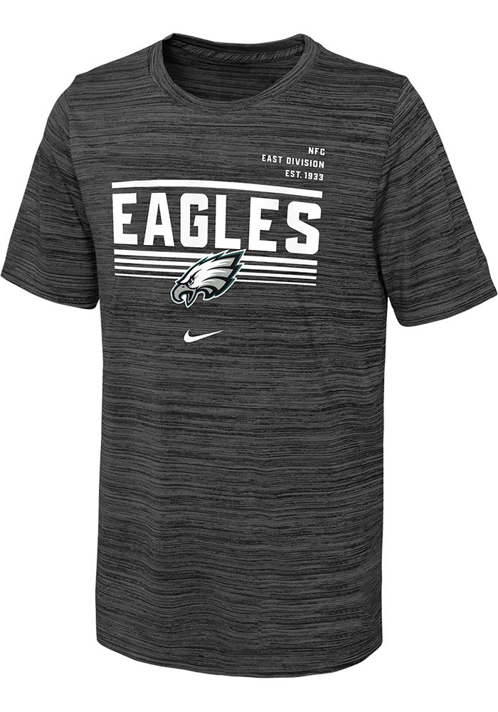 Nike Men's Yard Line Velocity (NFL Philadelphia Eagles) T-Shirt in Black, Size: Medium | NKPQ00A86-053