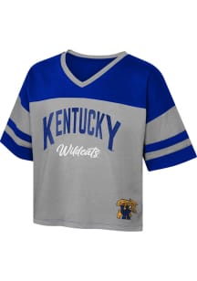 Kentucky Wildcats Girls Blue Play Maker Short Sleeve Fashion T-Shirt