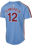 Kyle Schwarber  Nike Philadelphia Phillies Youth Light Blue Alt Limited Jersey