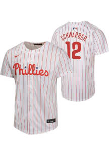 Kyle Schwarber  Nike Philadelphia Phillies Youth White Home Game Jersey