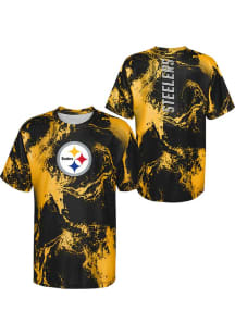 Pittsburgh Steelers Boys Black In The Mix Short Sleeve T-Shirt