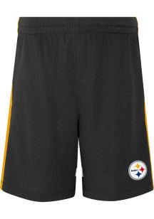 Pittsburgh Steelers Youth Black 50 Yard Dash Shorts