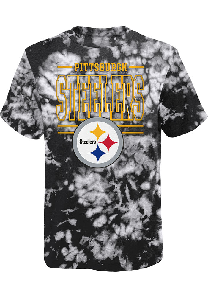 Pittsburgh Steelers Youth Cross Pattern Short Sleeve T-Shirt