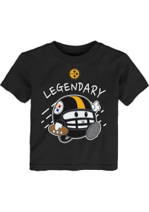 Pittsburgh Steelers Toddler Black The Legend Short Sleeve T-Shirt