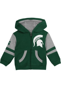 Michigan State Spartans Toddler Stadium Long Sleeve Full Zip Sweatshirt - Green