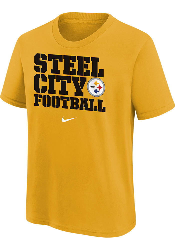 Pittsburgh Steelers Nike Youth Local Split T-Shirt - Gold