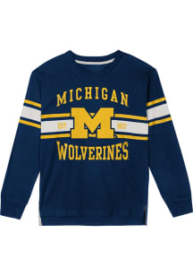 Youth Navy Blue Michigan Wolverines All of the Lights Long Sleeve T-Shirt