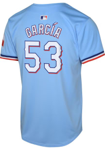 Adolis Garcia  Nike Texas Rangers Youth Light Blue Alt Limited Jersey
