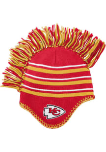 Kansas City Chiefs Red Stripe Mohawk Youth Knit Hat