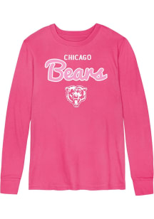 Chicago Bears Toddler Girls Pink Big Game Long Sleeve T Shirt