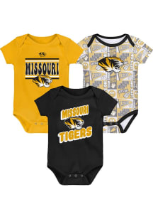 Missouri Tigers Baby Black Sunday Commics 3PK SS Design One Piece