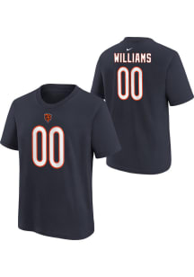 Caleb Williams Chicago Bears Youth Navy Blue Player Pride NN Player Tee