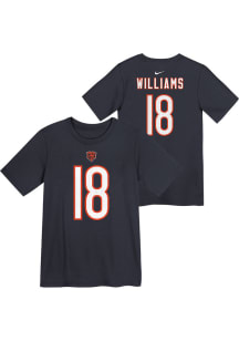 Caleb Williams Chicago Bears Youth Navy Blue Player Pride NN Player Tee
