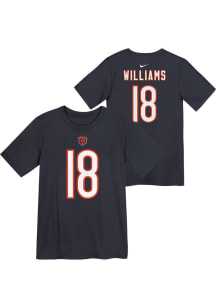 Caleb Williams  Chicago Bears Boys Navy Blue Player Pride NN Short Sleeve T-Shirt