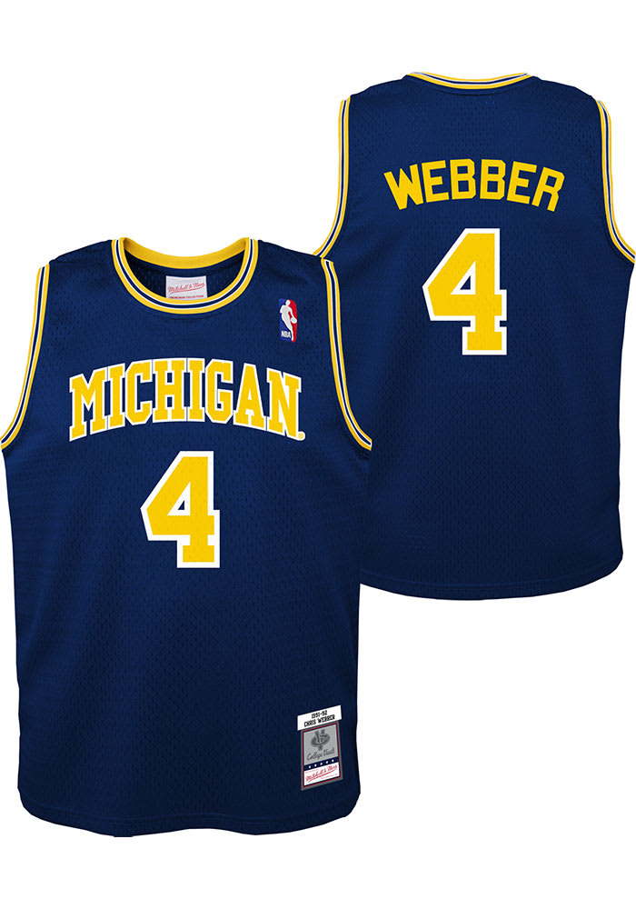 Chris Webber Youth BLUE Michigan Wolverines Swingman
