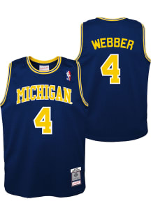 Chris Webber  Mitchell and Ness Michigan Wolverines Youth Swingman Navy Blue Basketball Jersey
