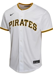 Nike Pittsburgh Pirates Youth White Home Game Blank Jersey