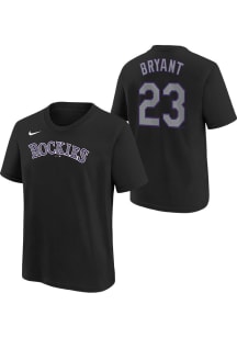 Kris Bryant Colorado Rockies Youth Black Home NN Player Tee