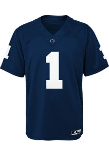 Boys Navy Blue Penn State Nittany Lions Replica Football Jersey Jersey