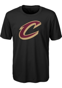 Cleveland Cavaliers Youth Black Primary Logo Short Sleeve T-Shirt