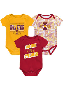 Iowa State Cyclones Baby Cardinal Sunday Commics 3PK SS Design One Piece